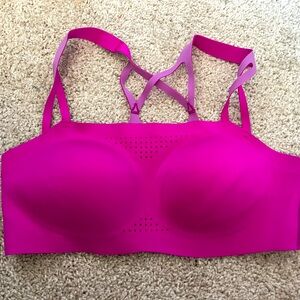 Pink Brooks sports bra